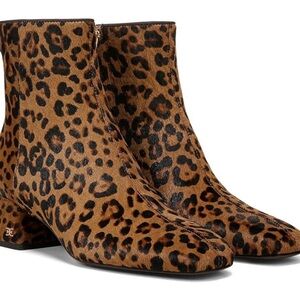 Sam Edelman Leopard Print Ankle Boots